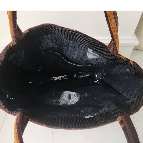 Brown LV towel Women's Large Tote - Picture 6 of 7